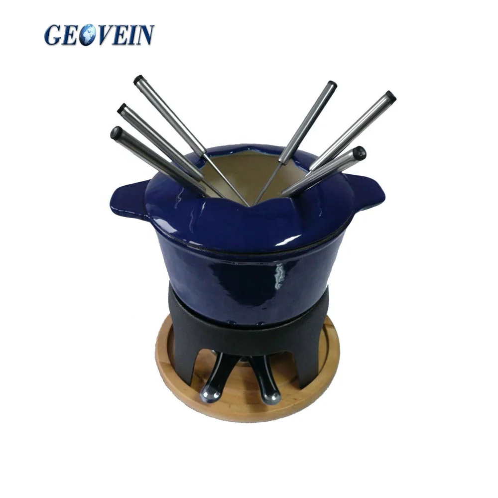 Amazon Hot Selling Cast Iron Personalized Fondue Pot Grilled Cheese Maker For Sale