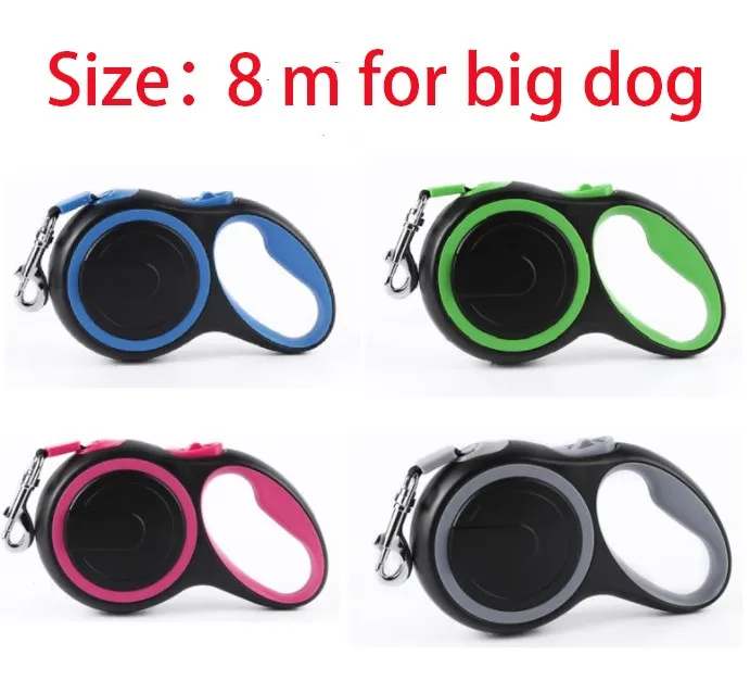 Wholesale Customize Logo Heavy Duty Adjustable Collars Dog Accessories Lead Strap Automatic Pet Retractable Dog Leash