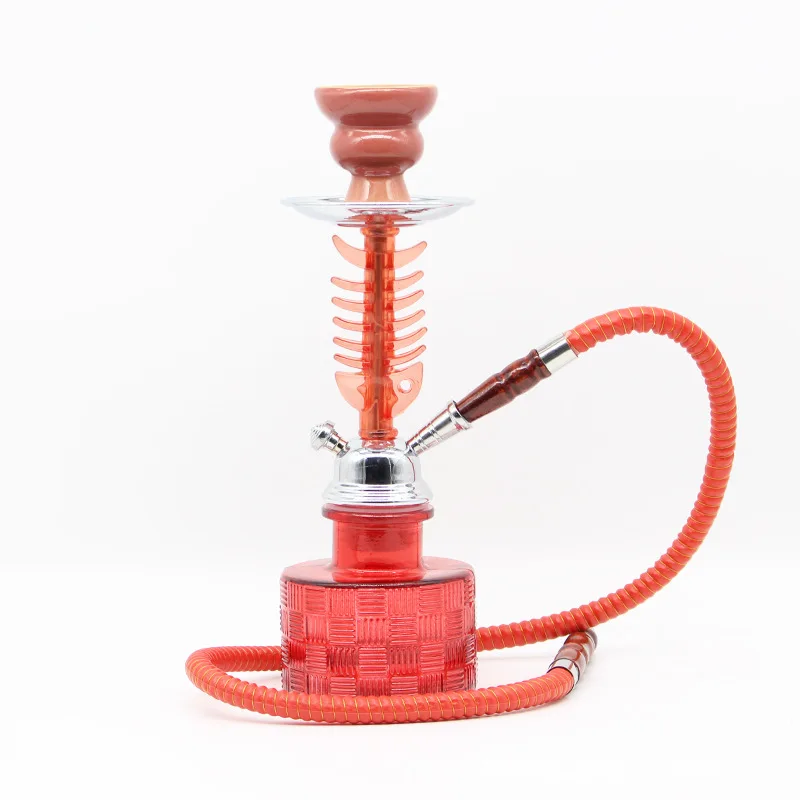 Arabic shisha factory direct sales full set of bar KTV creative trumpet glass hookah