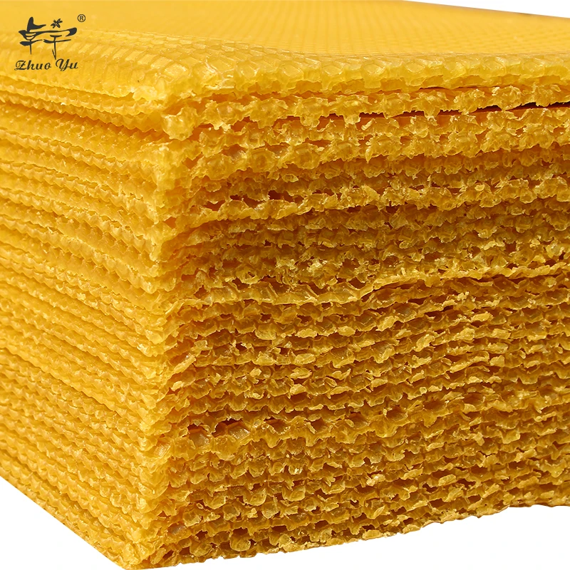 Beeswax Foundation Factory Directly Supply Cheap Bulk Bee Wax Sheets Wholesale Pure Beeswax Foundation Sheets for Beekeeping