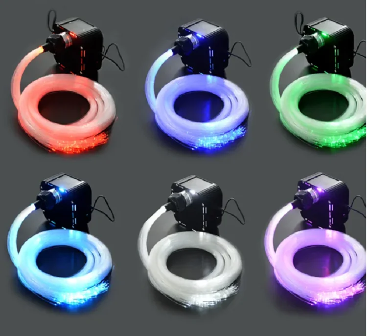 2 sizes fiber 27W AC220V RGB fiber optic lights kits 400+200pcs 3meters (0.75mm +1.5mm) fiber optic with twinkle for room ceiling star
