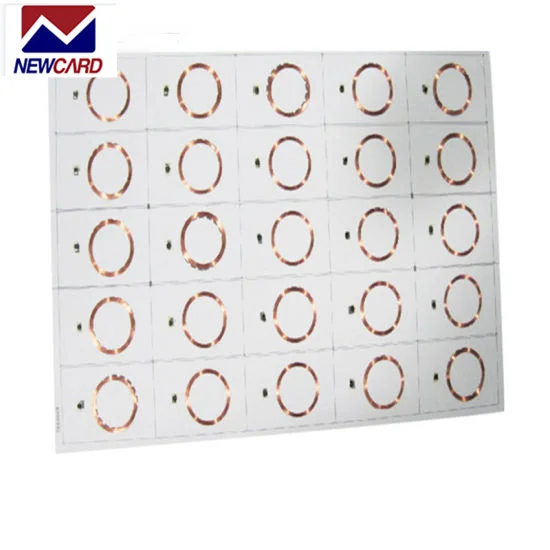 TK4100 RFID Inlay sheet lamination for IC/ID card PVC white sheet with chip