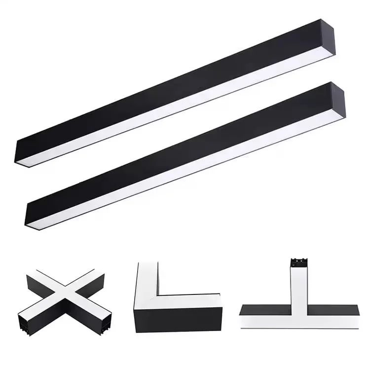 Colgante de oficina 4 pies Lampara colgante lineal led luce lineare фута 1200 мм plafoniera Светодиодный линейный свет