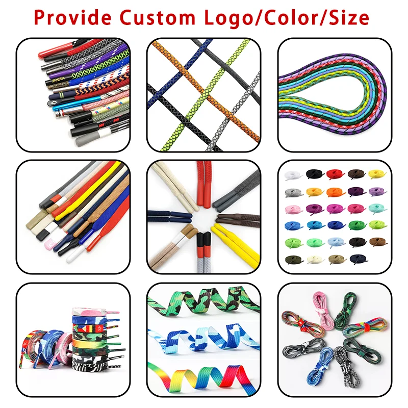 wholesale custom logo silicone dipping draw cord hoodie drawstring drawcords and Metal tip shoelaces injection mold drawstrings