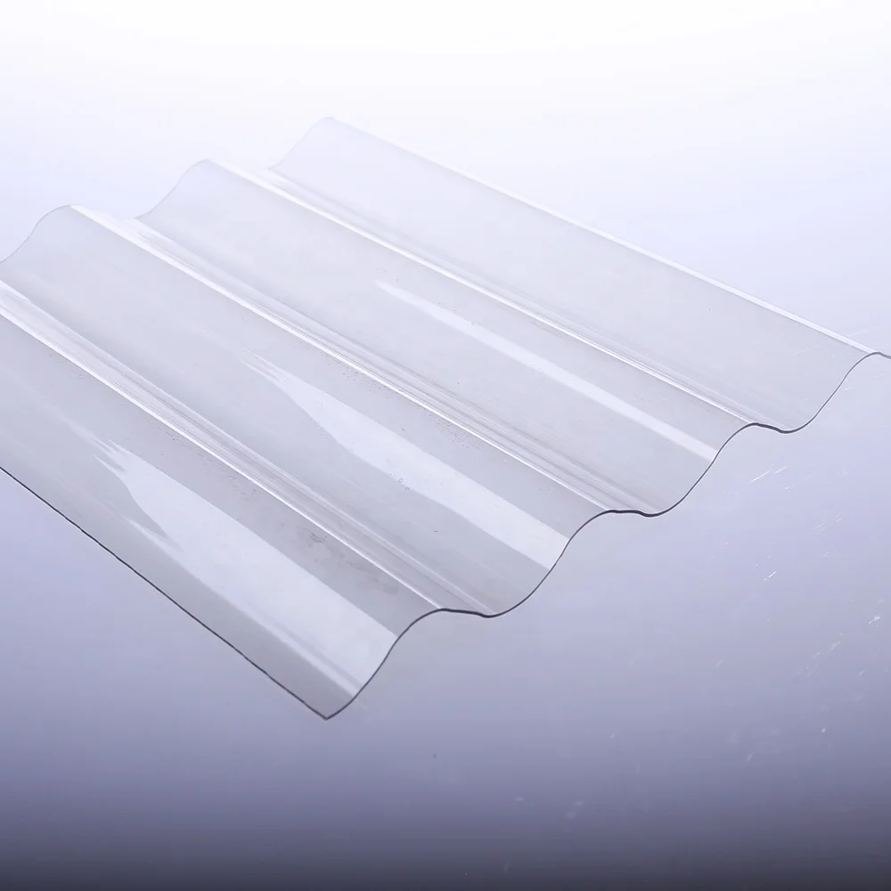High Strengt lightweight cheap uv polycarbonate transparent corrugated sheet