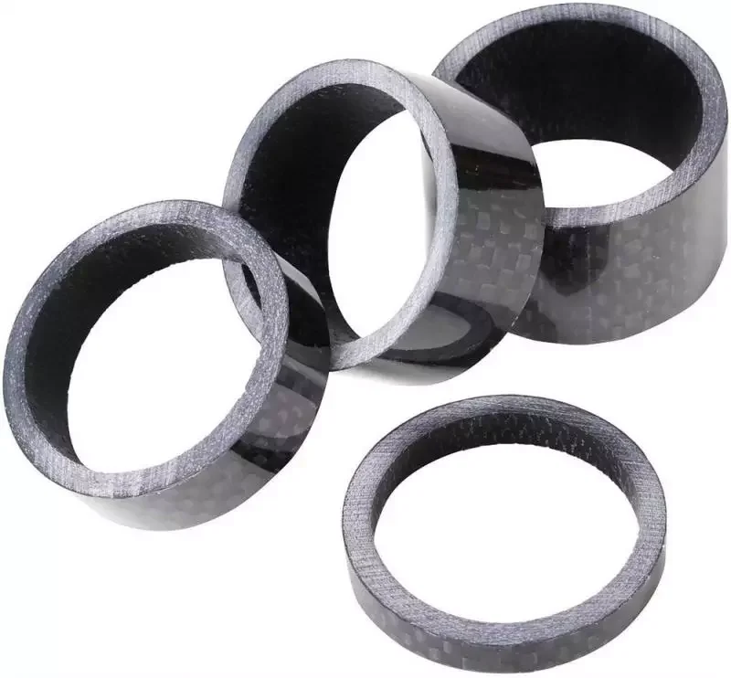 3K 3 5 10 15 20mm Carbon Fibre Yarn Bicycle parts Set Carbon Spacers Headset Stem Spacer 18 UD Carbon Road Bike Spacers Kit