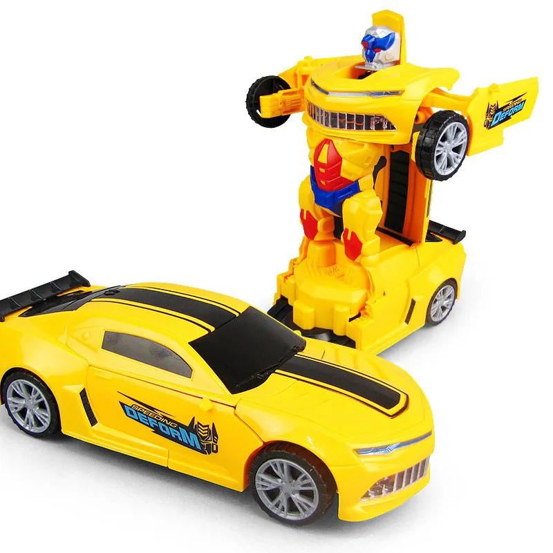 Hot selling 2 in 1 Toddler Best Birthday Gift RC Car Deformation Robot Toy Control Car Transforming Car for Boys