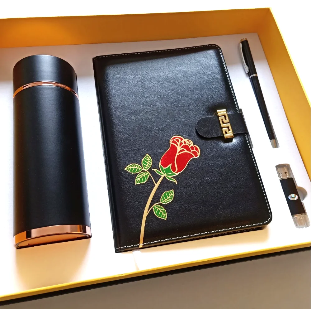 quality custom executive notebook diary and pen gift set for office stationery