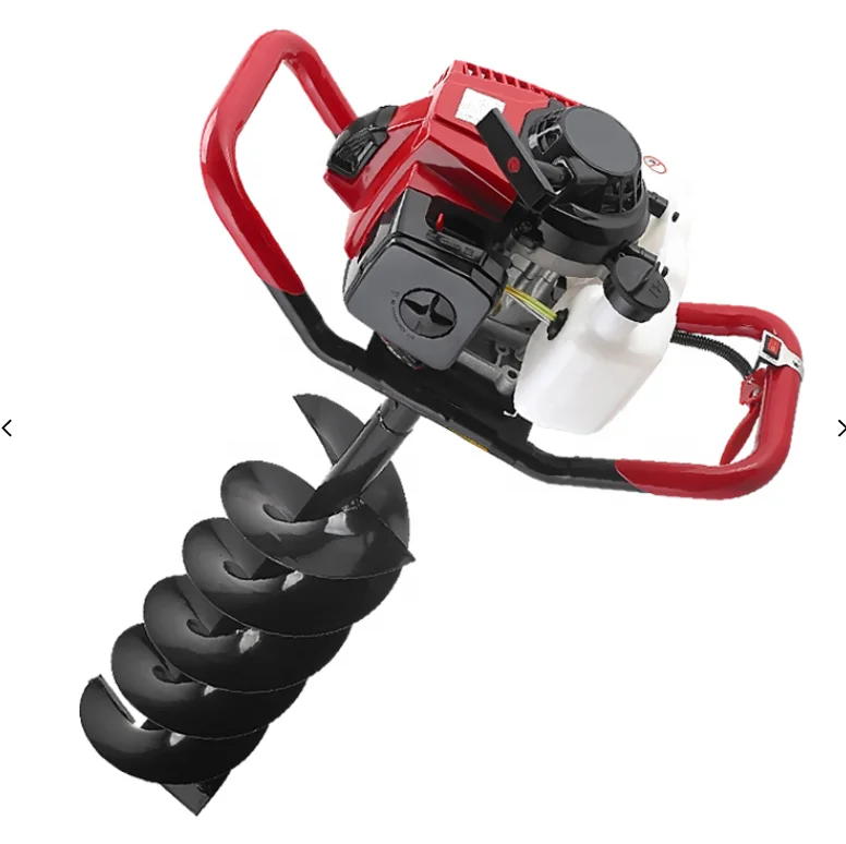 52cc post hole digger earth auger 2 stroke petrol gas powered earth auger post gasoline auger