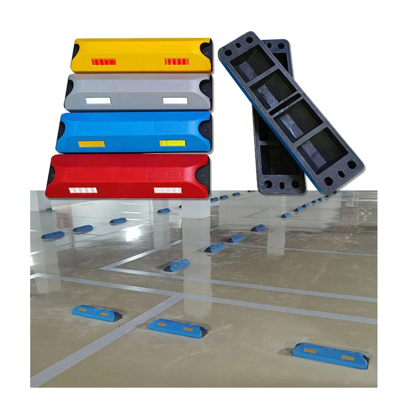 Wheel stopper rubber car parking wheel stopper,wheel stopper parking block,reflective truck wheel stopper and recycled wheel