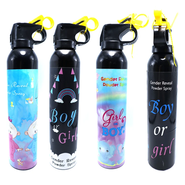 Custom Boy Or Girl Gender Reveal Powder Spray Gender Reveal Fire Extinguishers For Baby Shower Party Supplies