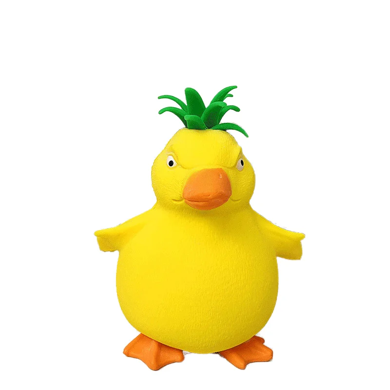 Kawaii Yellow Dunk Squishy Fidget Toys Pop It Squeeze Toy for Kids Novelty Anti-Stress Relief for Boys and Girls