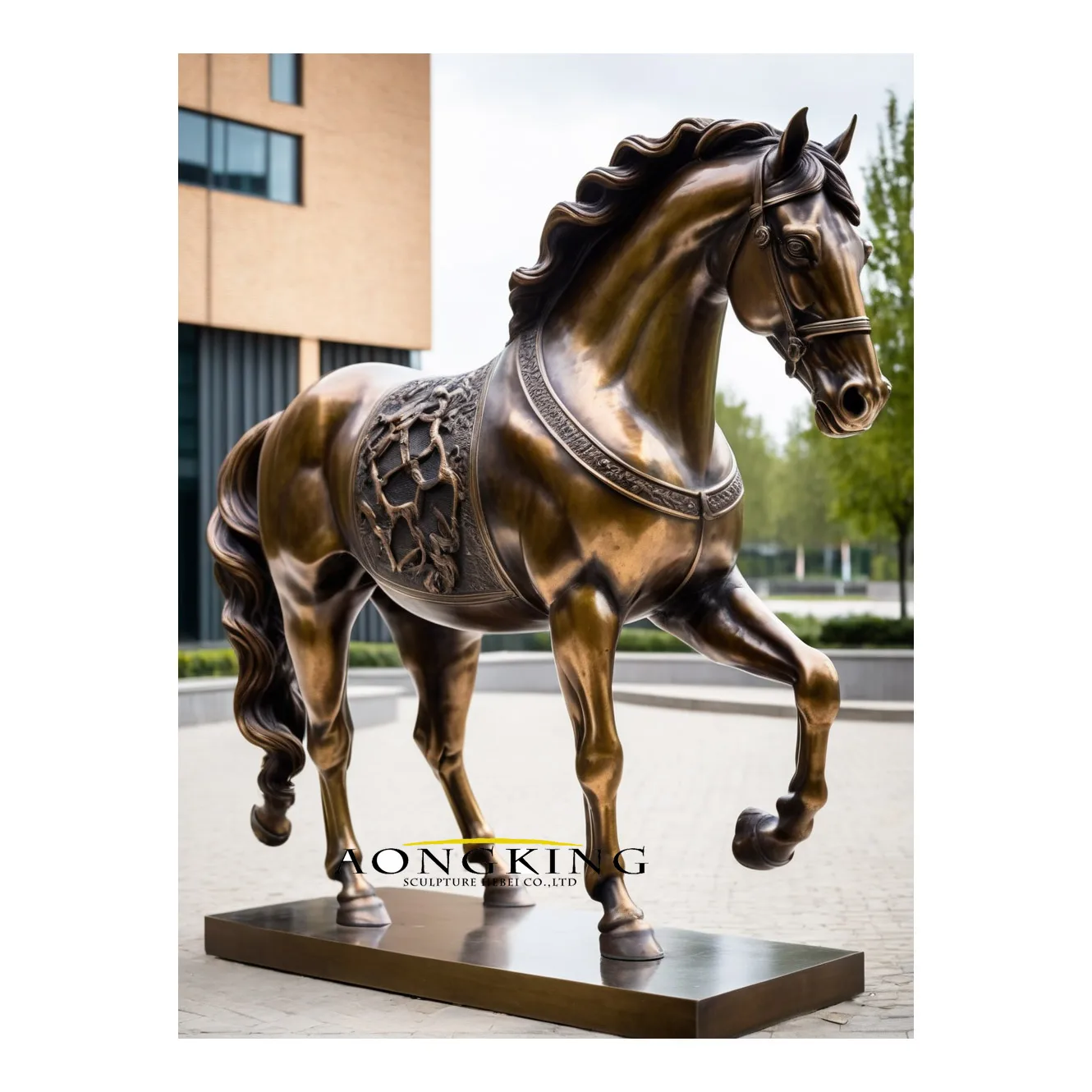 Life Size Horse Bronce sculpture Elegant Bronze Horse for garden  Metal Craft Horse Statue