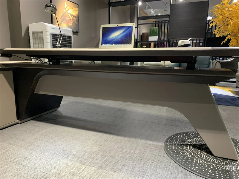 Weworth OEM modern office furniture electric height adjustable high tech boss executive office desk