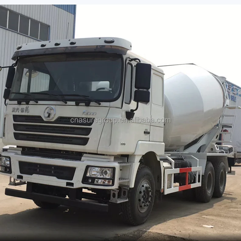 SHACMAN 6x4 Тип 8 м3 9 М3 10 Подержанный Новый Бетономешалка Cummins 340 л.с. двигатель E2 RHD цементовоз