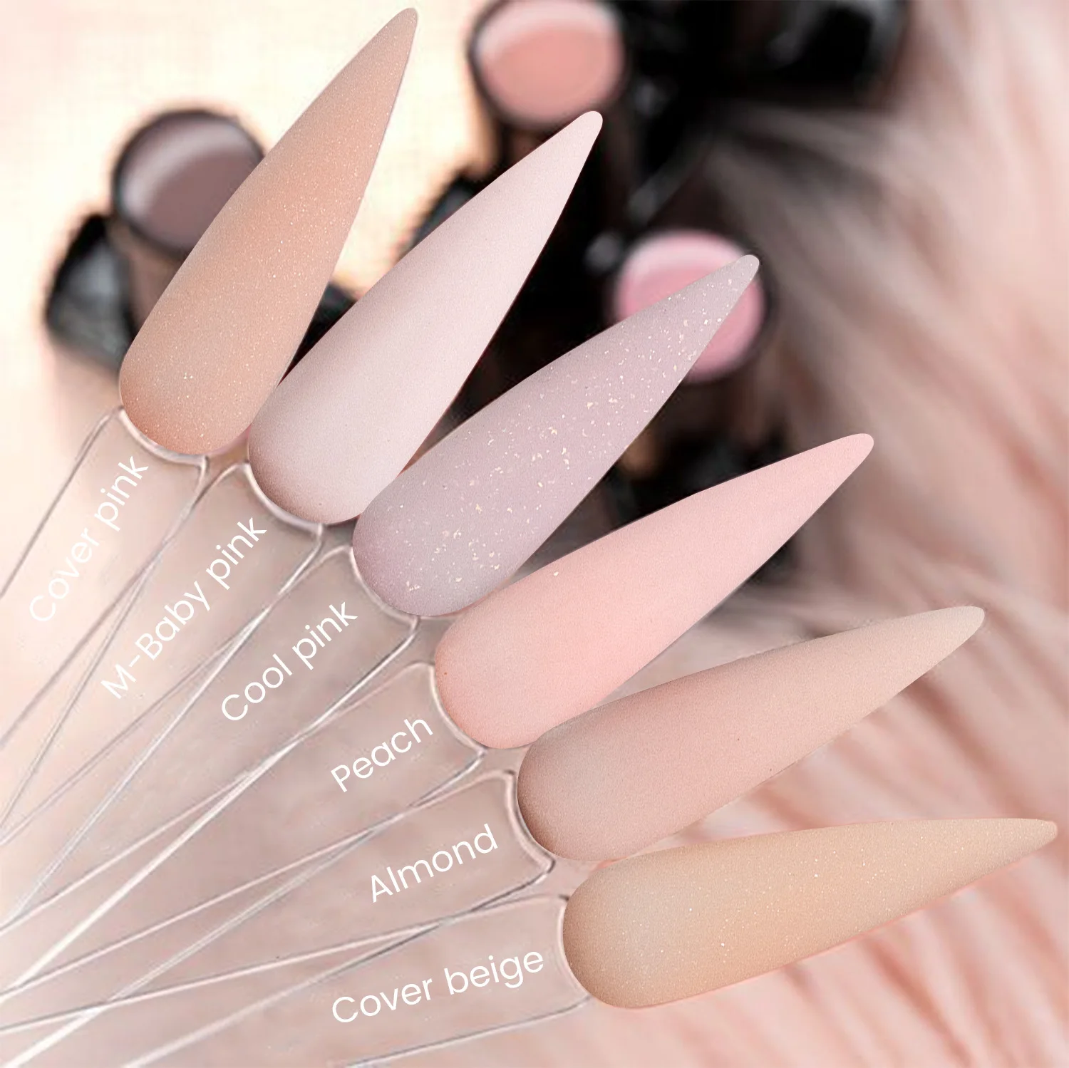 New Arrival Nail Acrylic Powder set fast dry french nails buttery acrylic dipping 3 in 1 powder
