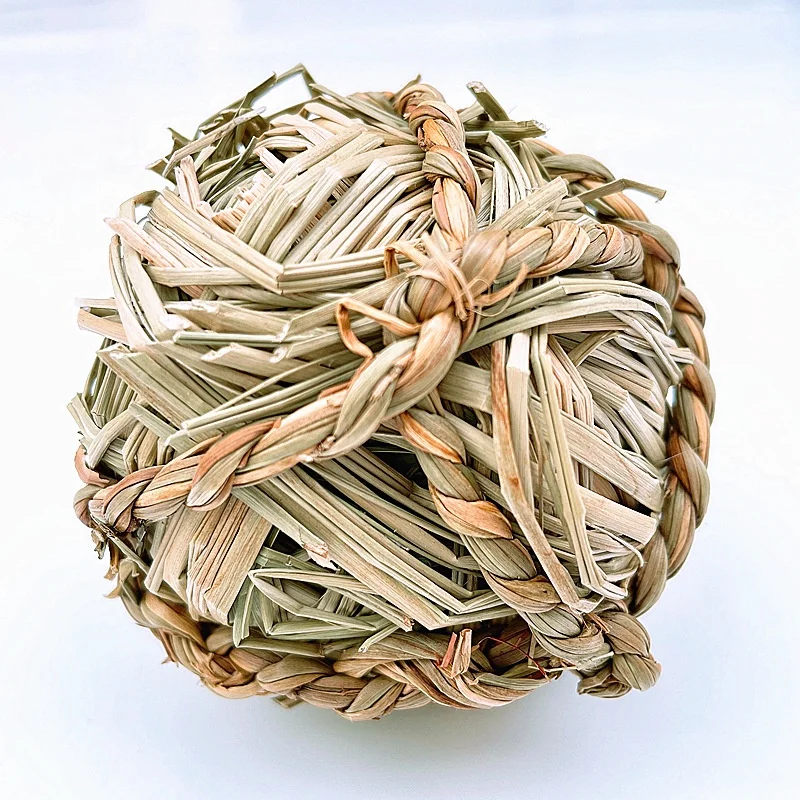 Grass Willow Chew Balls Small Animal Activity Toy Rabbit Carrot Bunny Chew Toys For Teeth Rat Rodent