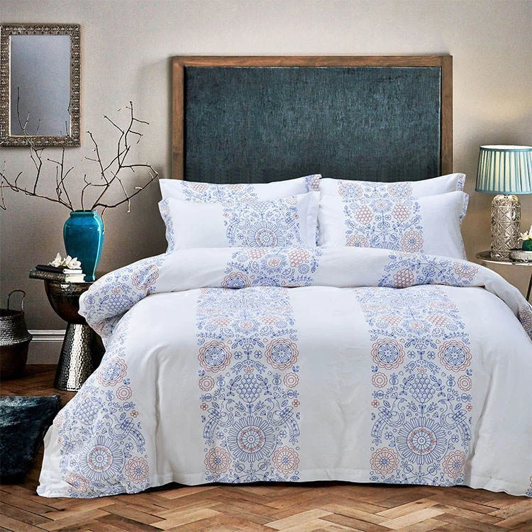 luxury style print pattern design duvet bedding comforter bed sheets set home bedding set solid bed