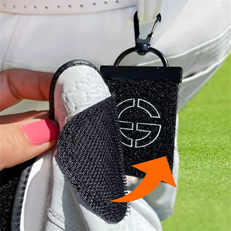 Both Sides Loop with Metal Clip and Key ring On Course Golf Club Bay Accessory for Carrying Golf Gloves