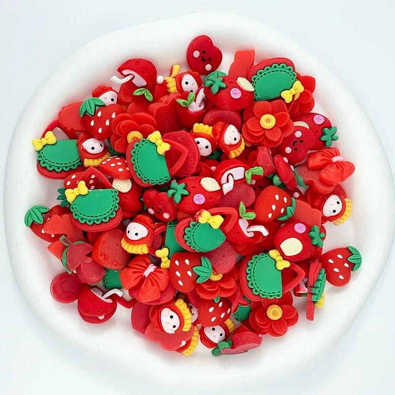 Wholesale Diy Accessories 10pcs Candy Resin Charms Flatback Slime Beads Making Supplies for DIY Craft