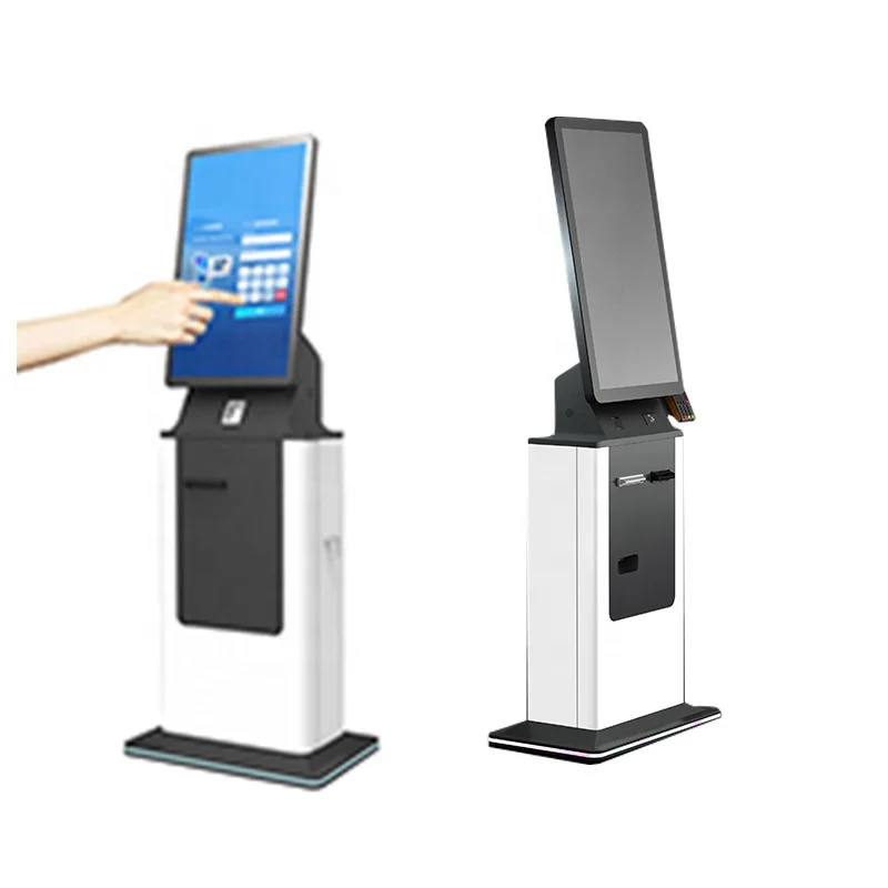 Crtly kiosk manufacturer Self Service Bill Payment Kiosk Machine with coin acceptor cash dispenser atm machine for business