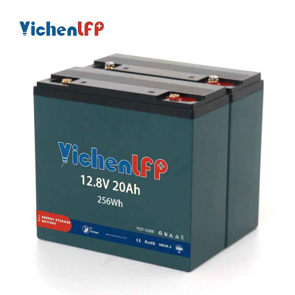 YichenLFP многоцелевой перезаряжаемый портативный глубокий цикл литий-железо-фосфатный аккумулятор 12 В 20 Ач для замены свинцово-кислотных