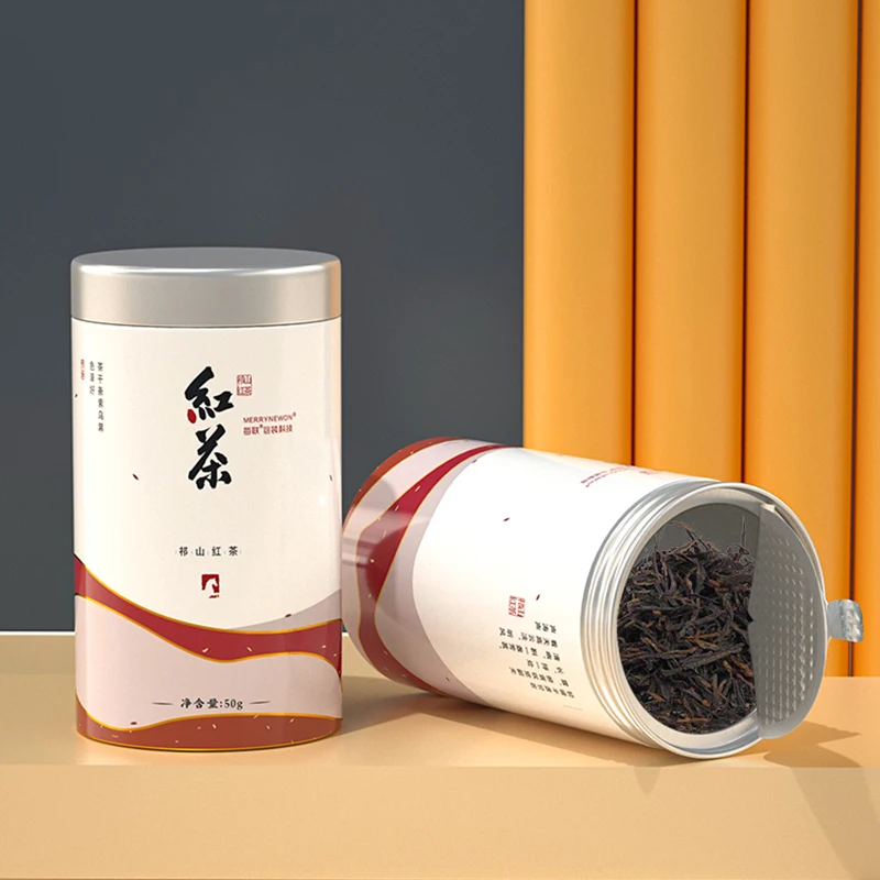 100ml 200ml 500ml metal tea tins for loose tea aluminum tin can packaging for tea aluminum container jar for matcha