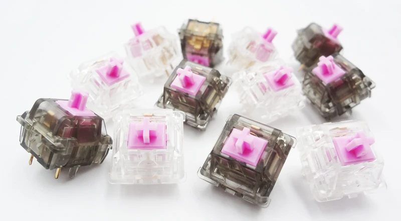 Factory Mechanical Gaming Keyboard Linear Switch with Gold Plated Spring 62g Smooth Keyswitch