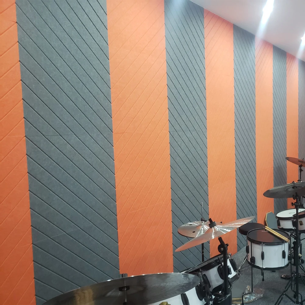 Hexagon Polyester Fiber Acoustic Panel Soundproof Wall Absorbing Panels Sound Insalution Acoustic Felt Panel