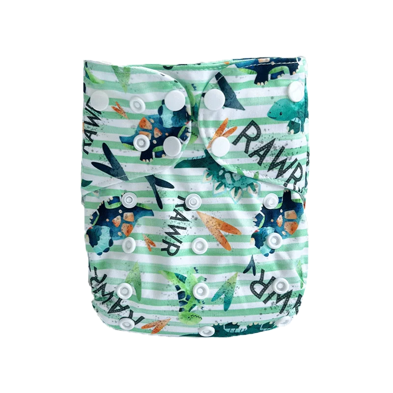 Wholesale  Reusable washable baby cloth diaper environmental Customized Recycle digital print PUL fabric nappies diaper