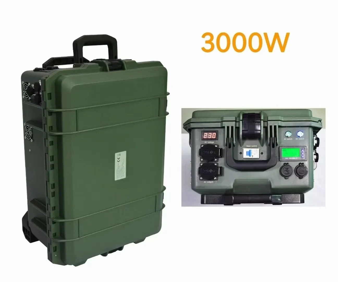 Rechargeable 5kw portable lifepo4 solar power generator 3000W portable power station for outdoor camping life