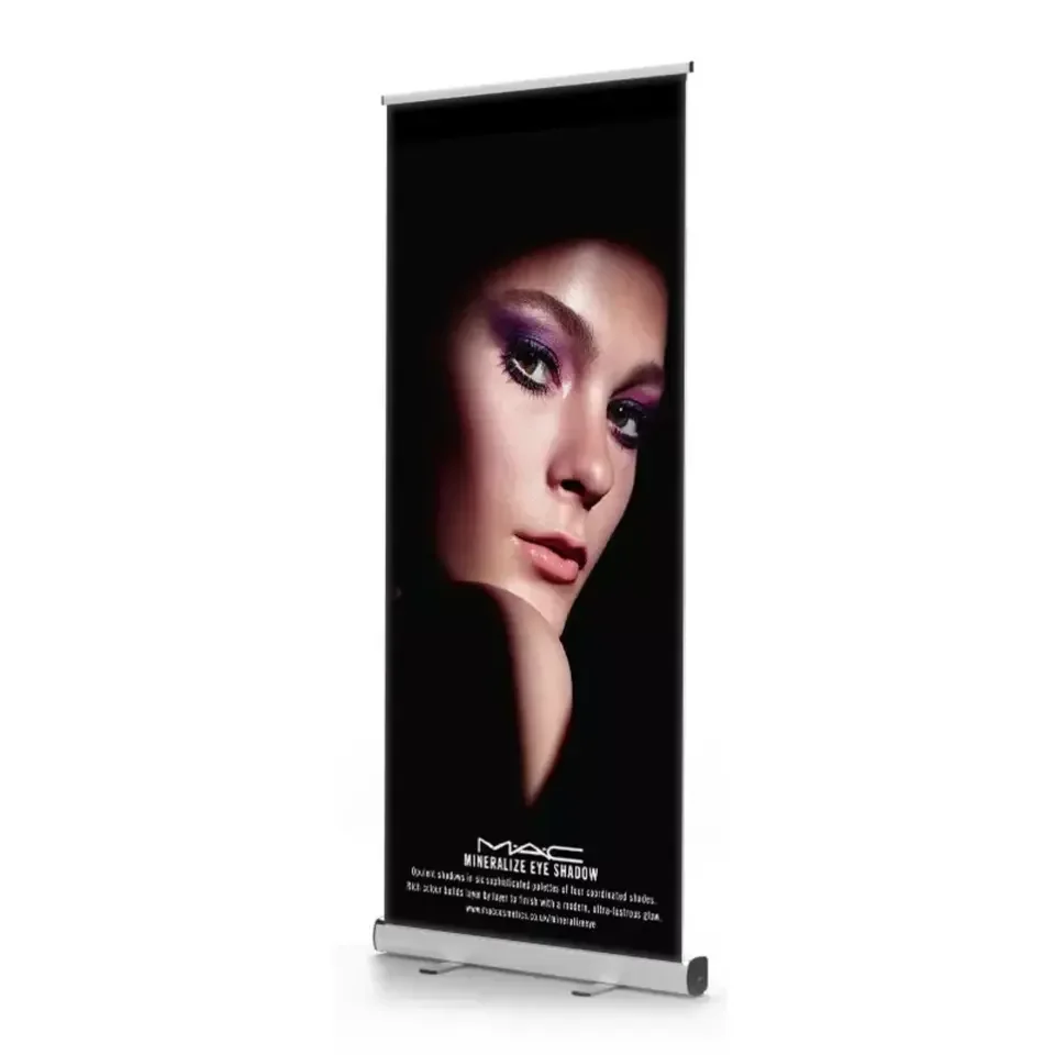 Economical Trade Show Roll Up Banner Stand for hotel lobby steel Roll Up Stand 200*80cm