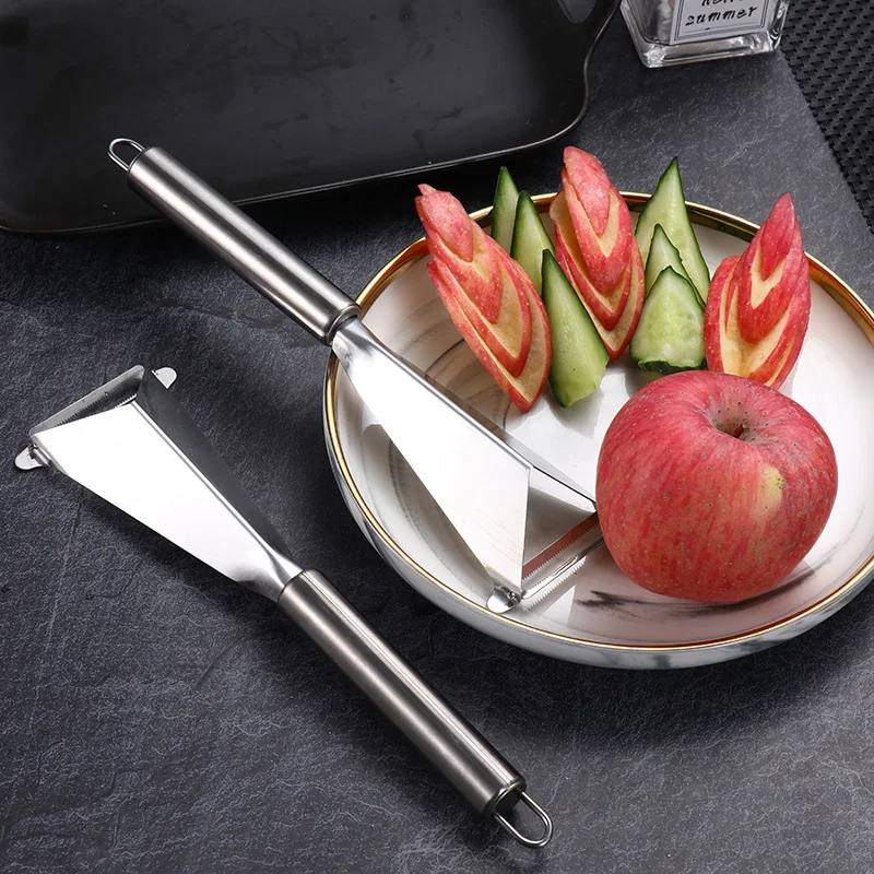 2024 Hot Sale Fruit Knife Multi-functional Stainless Steel Fruit Carving Knife Peeler Kitchen Gadgets