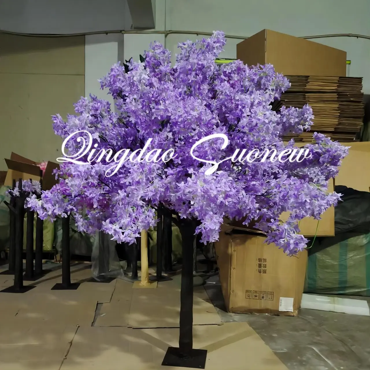 SN-D115 Wholesale Artificial Flower Cherry Blossom Branches Tree Artificial Indoor Tree For Centerpieces Decoration