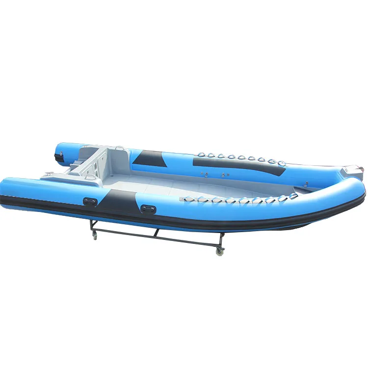 2024 CE Certified Luxury Rib Boat 25FT Inflatable Speed Plastic Boat with Outboard Engine PVC Fiberglass Material Outdoor Use
