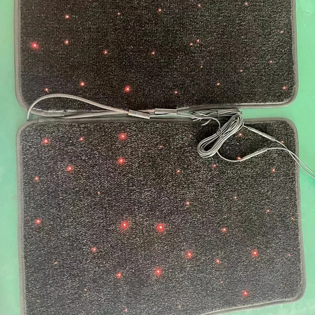DC5-12V USB or  cigarette lighter power supply led fibre optic star light car mats car led fibre optic lights car floor mats