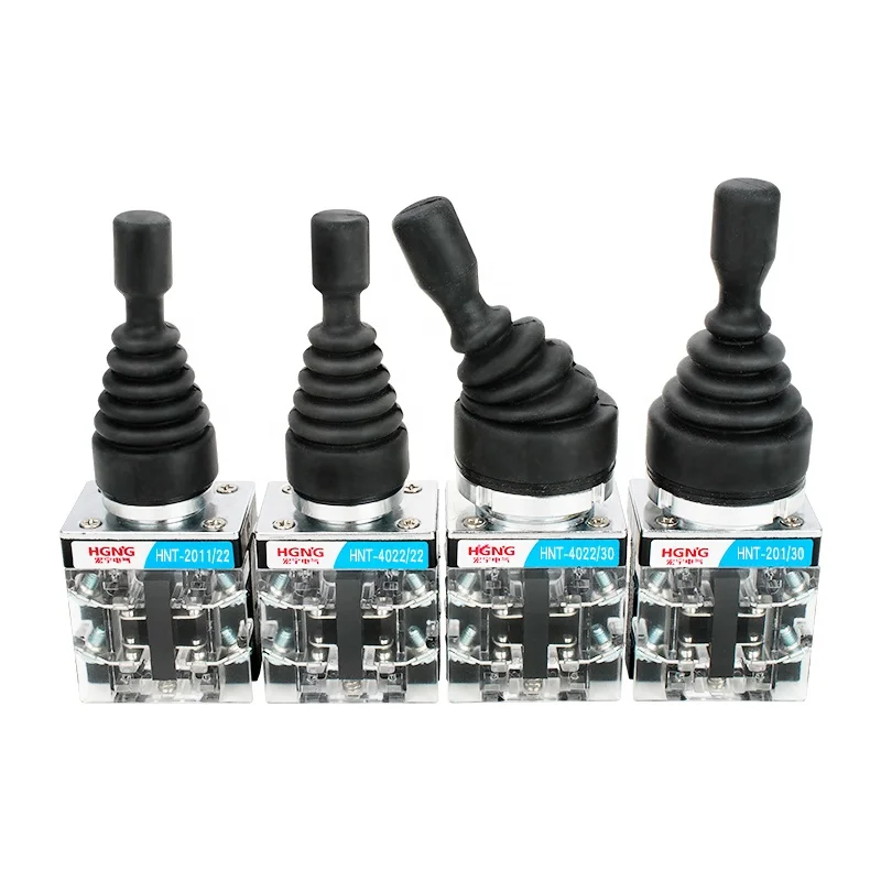 30mm Master Monolever Toggle Joystick Switches 2 Way Position Self Locking Latching Reset Momentary Cross Rocker Switches HNT201