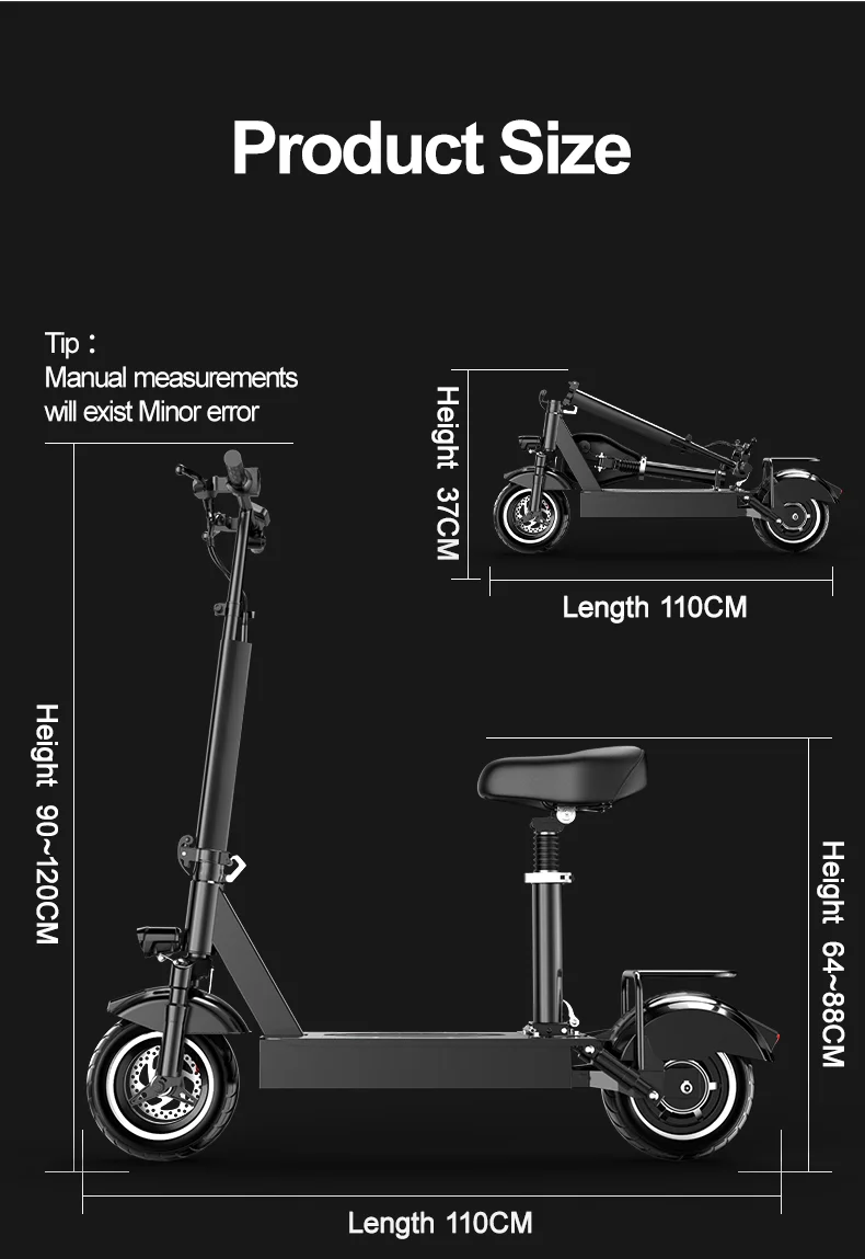 EU warehouse foldable electric scooter 2 wheel drive adult electric scooter 400w high speed