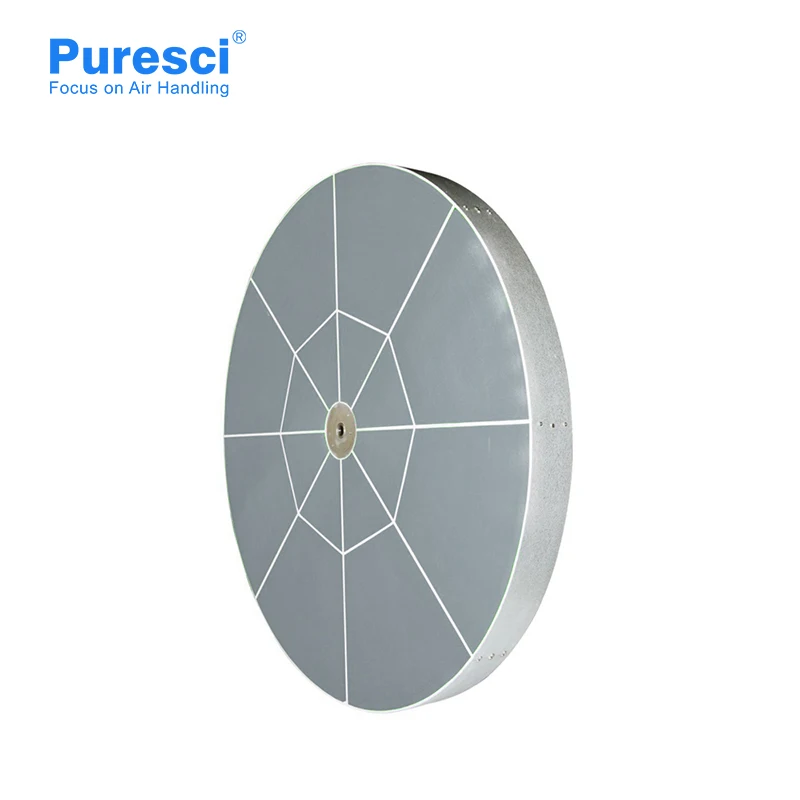 Industrial Dehumidification Cold Drawn Square Tube Regeneration Temperature 40 - 60 Degree C Desiccant Rotor