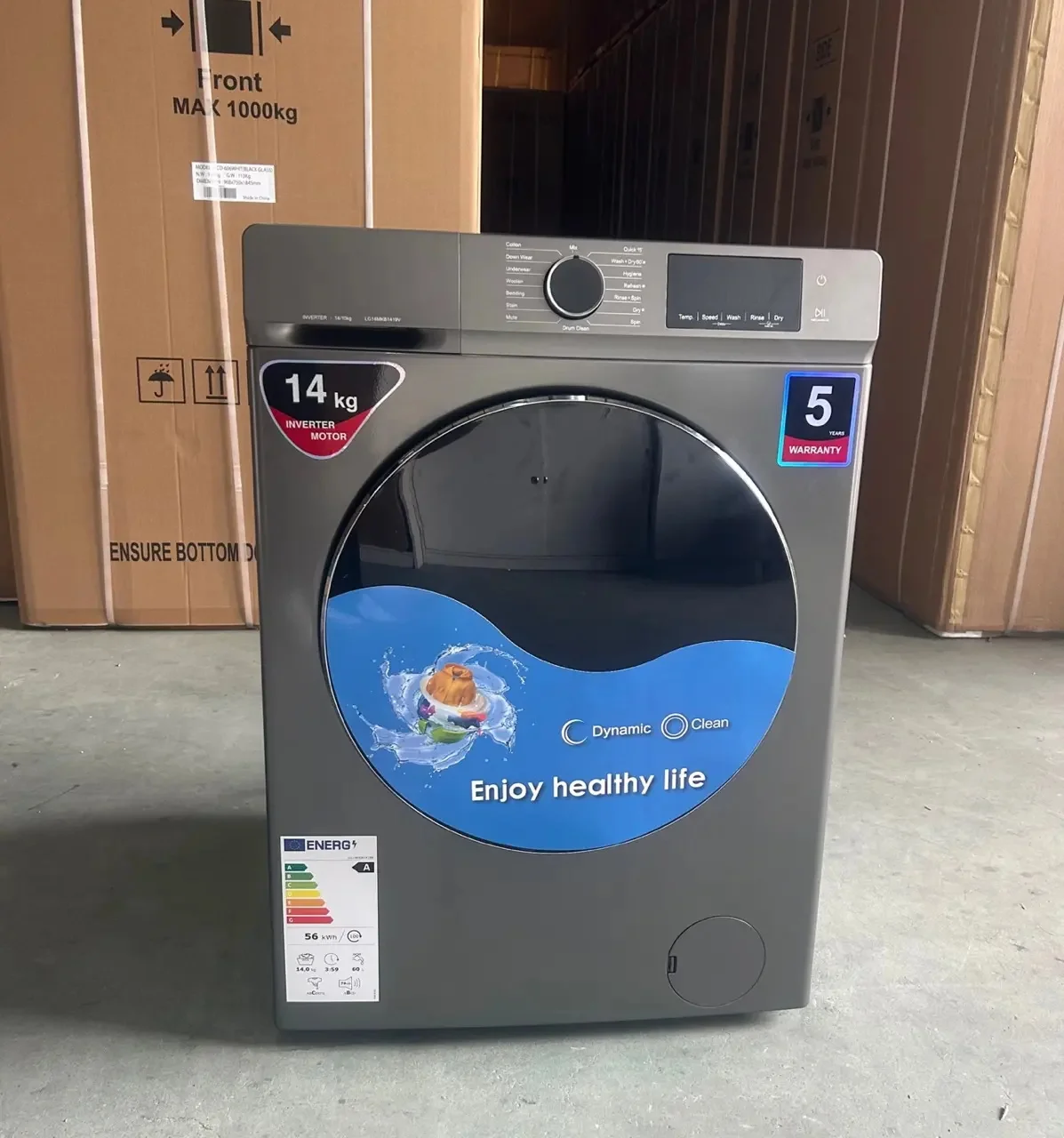 2 в одном, стиральные и сушильные машины с фронтальной загрузкой, 14 кг