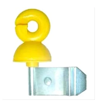 Spring Crimple Insulator For Round Or Oval Steel Wire Impact Resistant Plastic Electric Fence Wire