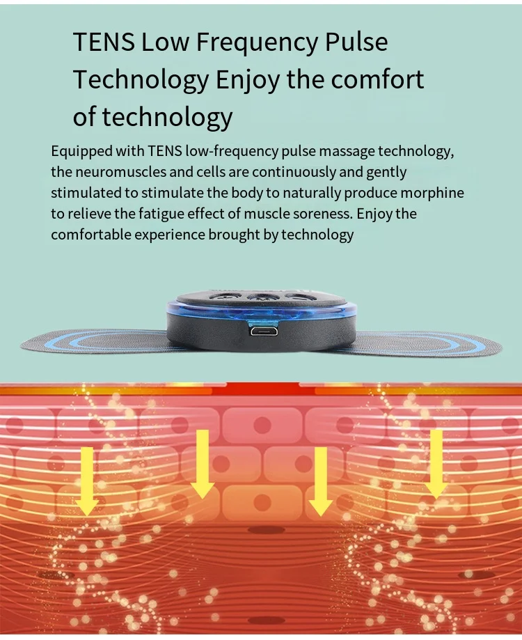Портативный ФИЗИОТЕРАПЕВТИЧЕСКИЙ стимулятор мышц электронный массажер Ten Ems Pulse