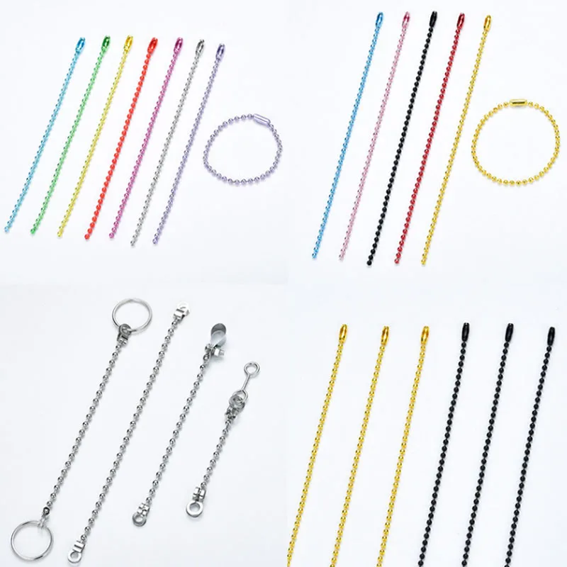Factory Direct Sale Colorful Ball Bead Chain Fashion Ball Chain Various Sizes