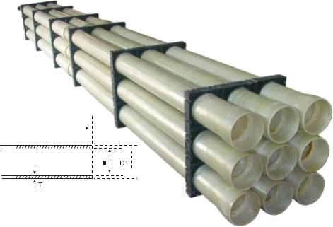 Filament winding FRP electric cable protection pipe Fiberglass High Strength FRP Winding Cable Protection Pipe/GRP Ducts