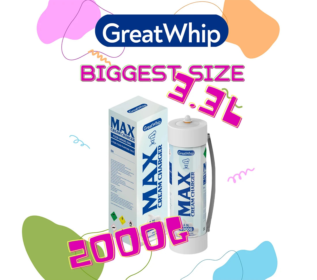 Greatwhip 2000 г 3 л зарядные устройства для взбитых сливок