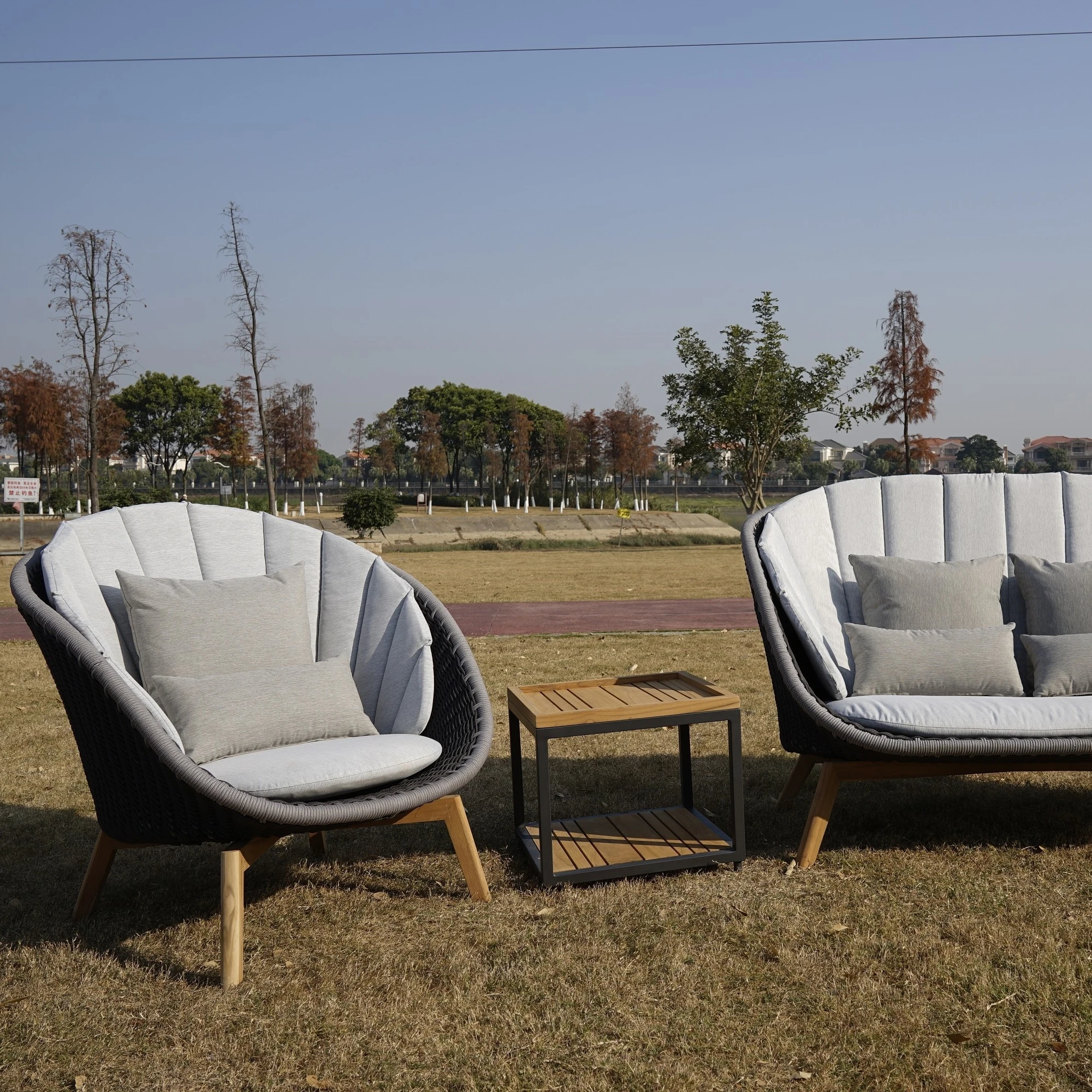 Outdoor hotel furniture lounge sofa resort patio set