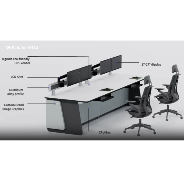 Kesino Professional Design CCTV Security Control Room Console Command Center Desks Control Room Furniture Dispatch Workstation