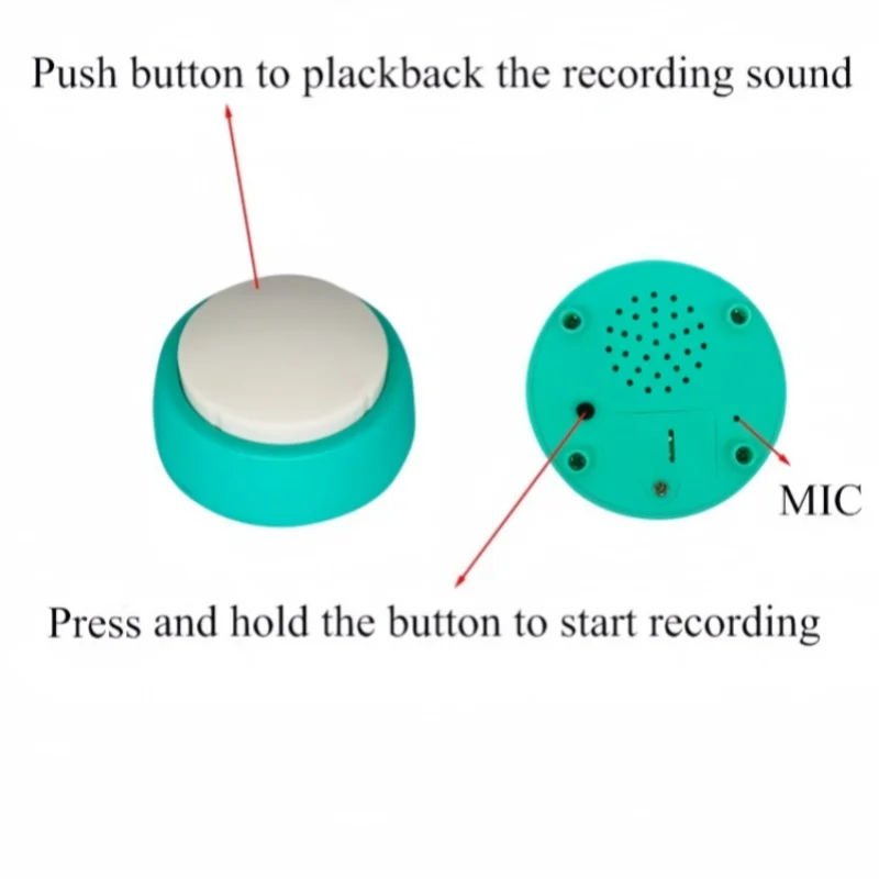 Popular small recordable buttons wholesale recordable answer buzzers with speaker for fun