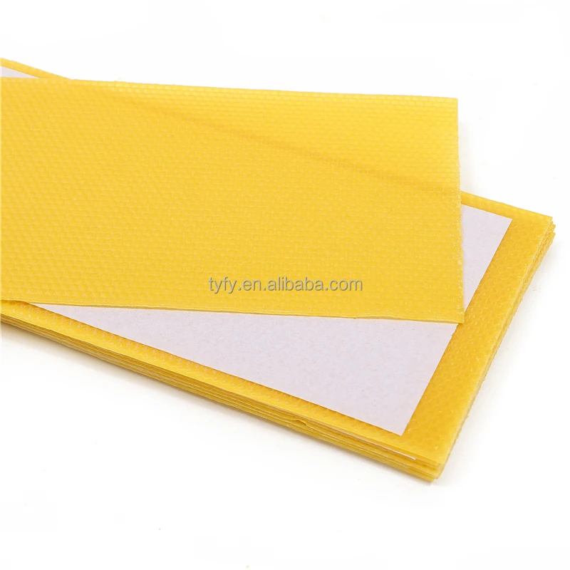 BAQIAN Factory Directly Natural Bee Wax Foundation Sheet Yellow Bee Hive Foundation Pure Beeswax Sheet