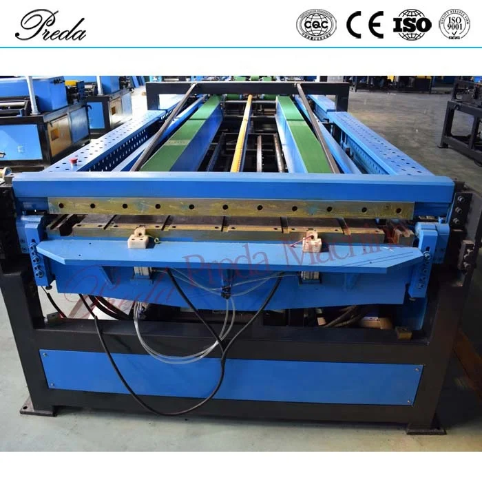 European standard tube making machine with 4 coil cradles decoiler auto duct production line 5 auto line 6